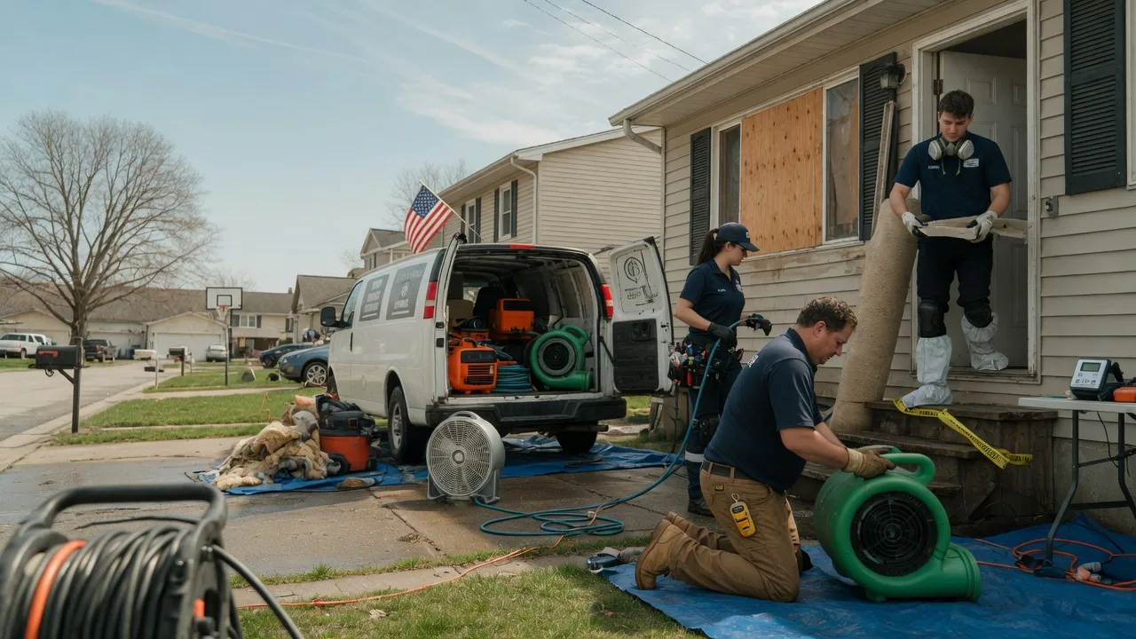 Water Damage Restoration in New Freeport, PA near me